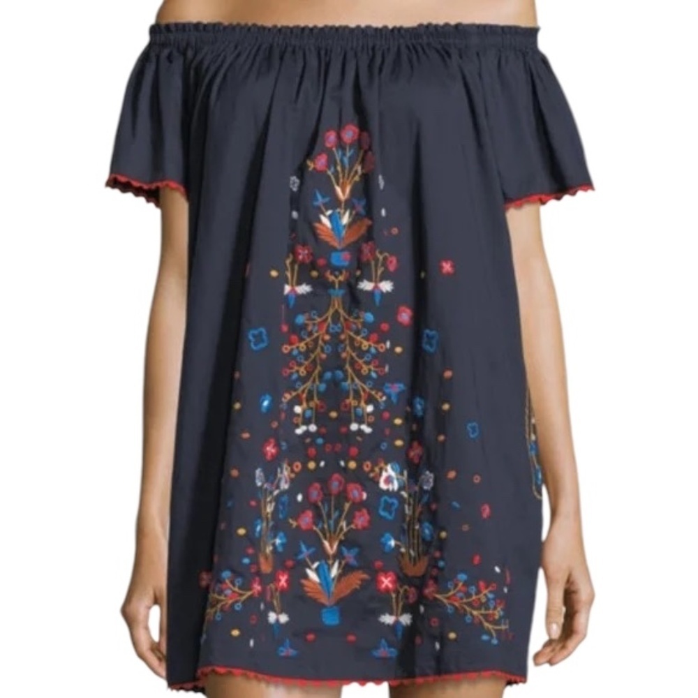 Tory‎ Burch Wildflower Embroidered Beach Coverup Dress NWOT), Size Medium